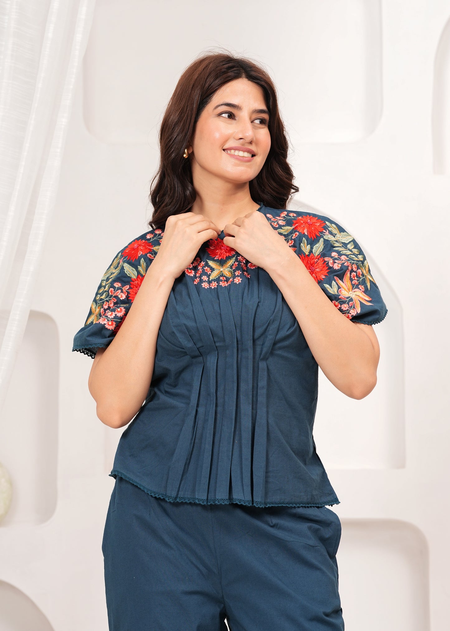 Sapphire Bloom Co-ord Set