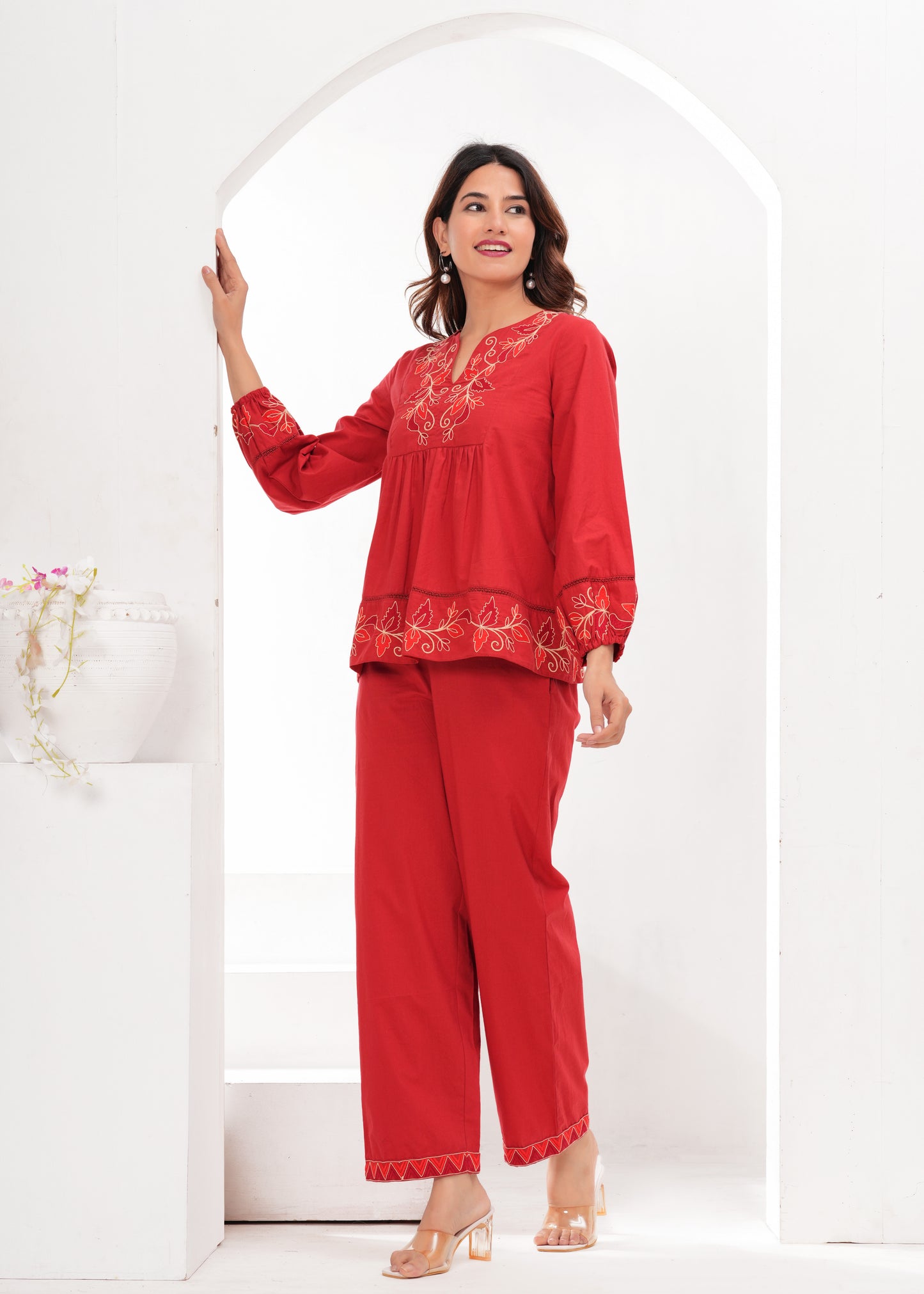 Crimson Aura Co-ord Set