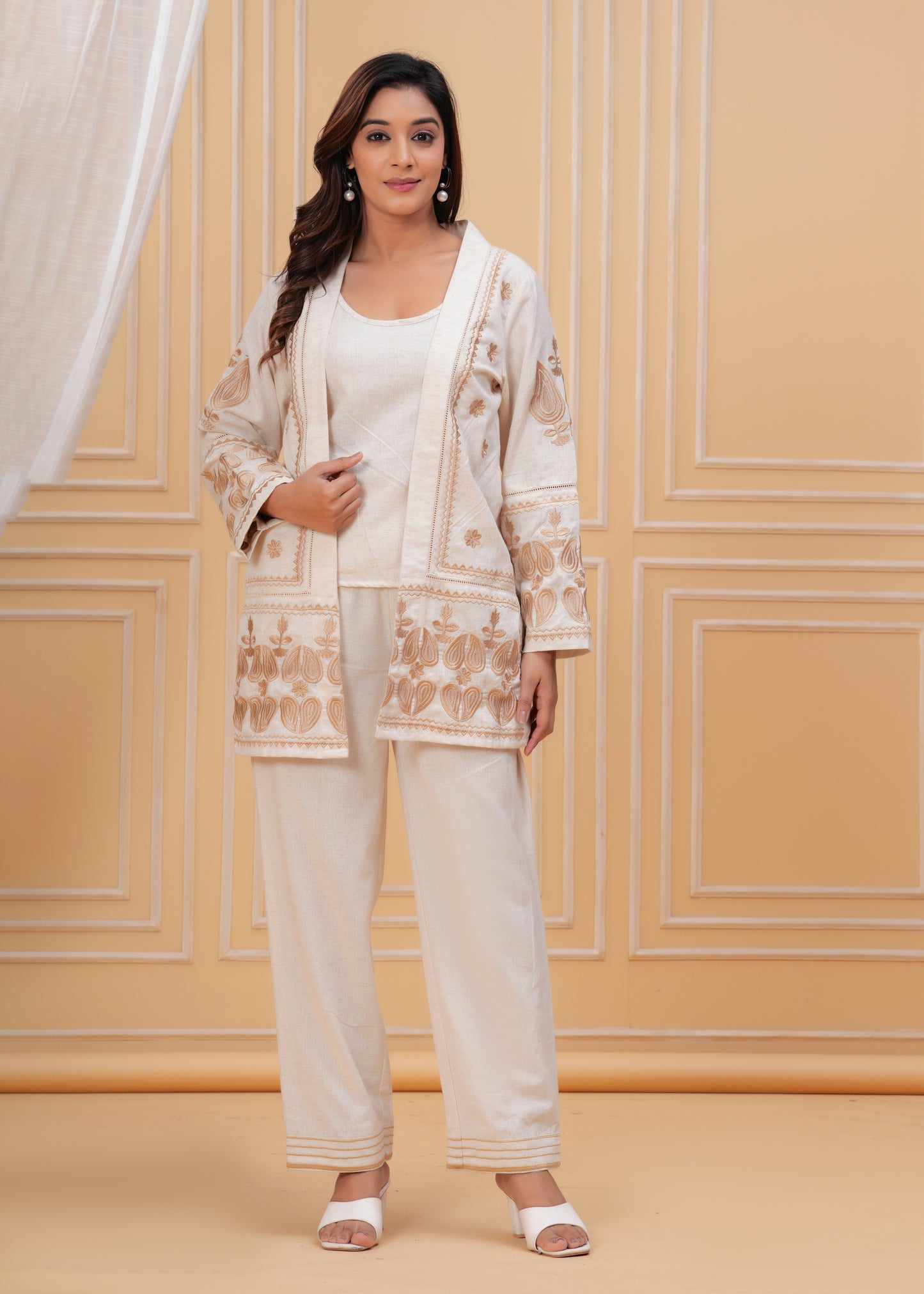 Ecru Grace Three Piece Set