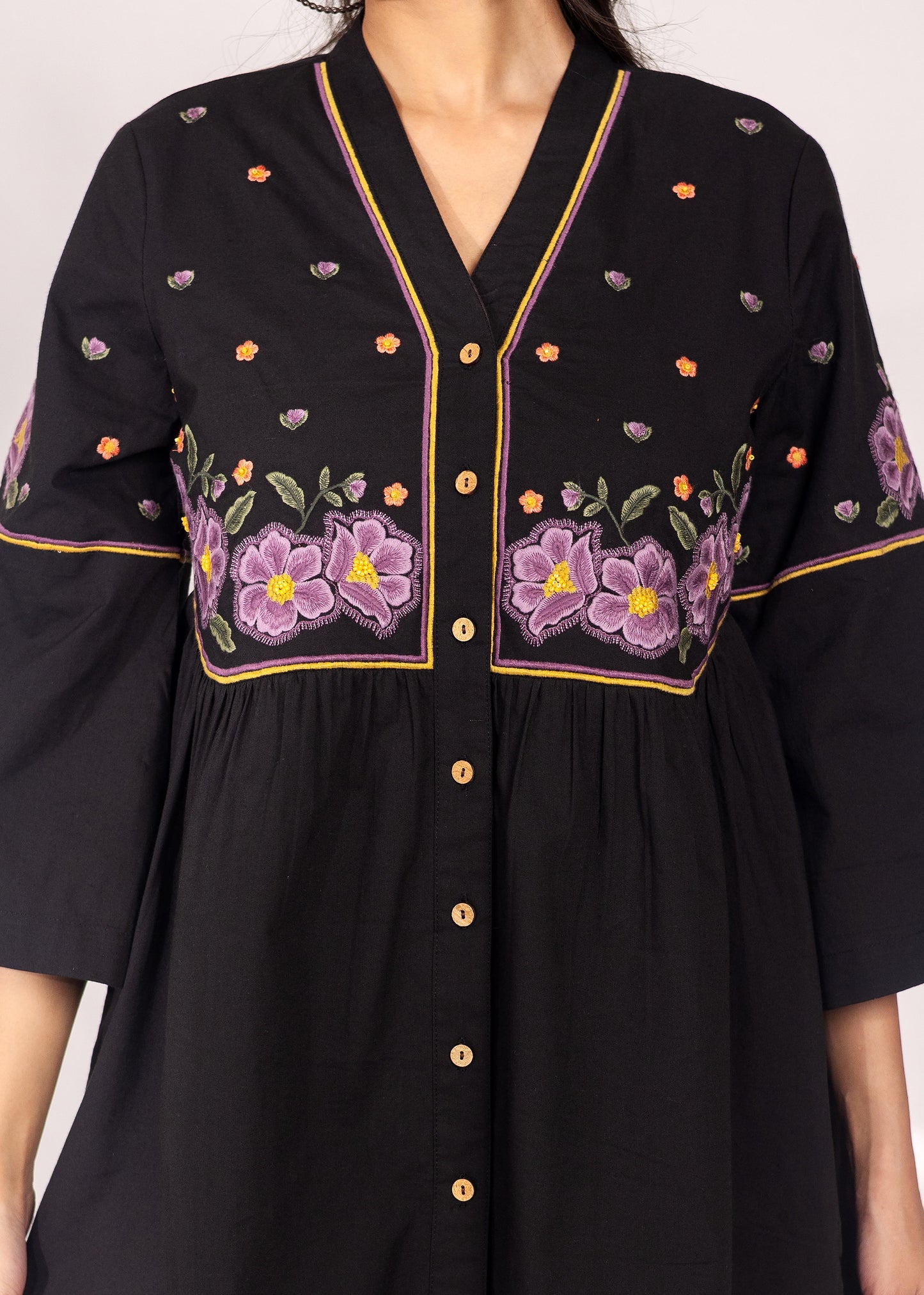 Noir Petals Co-ord Set