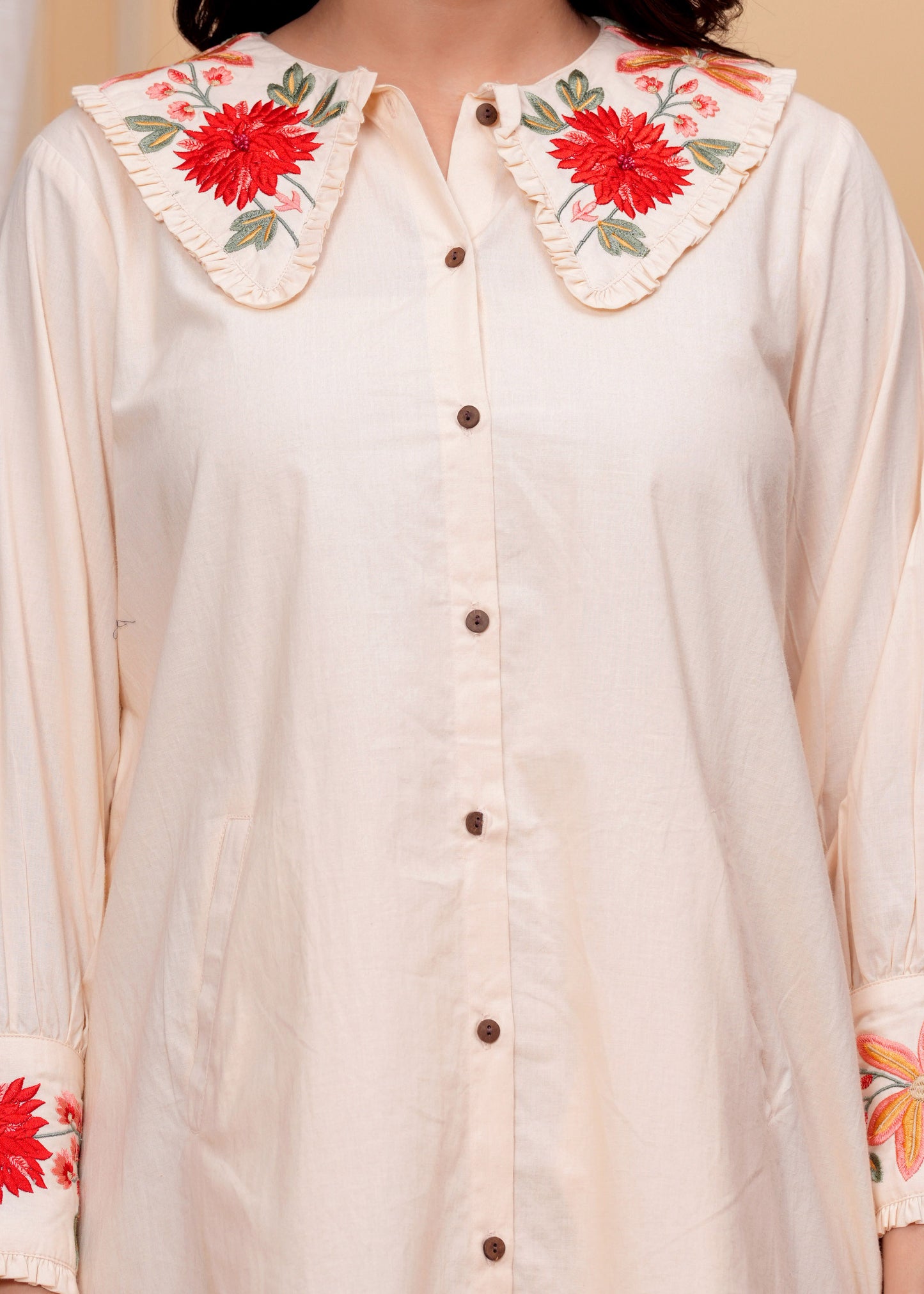 Ember Glow Shirt Dress