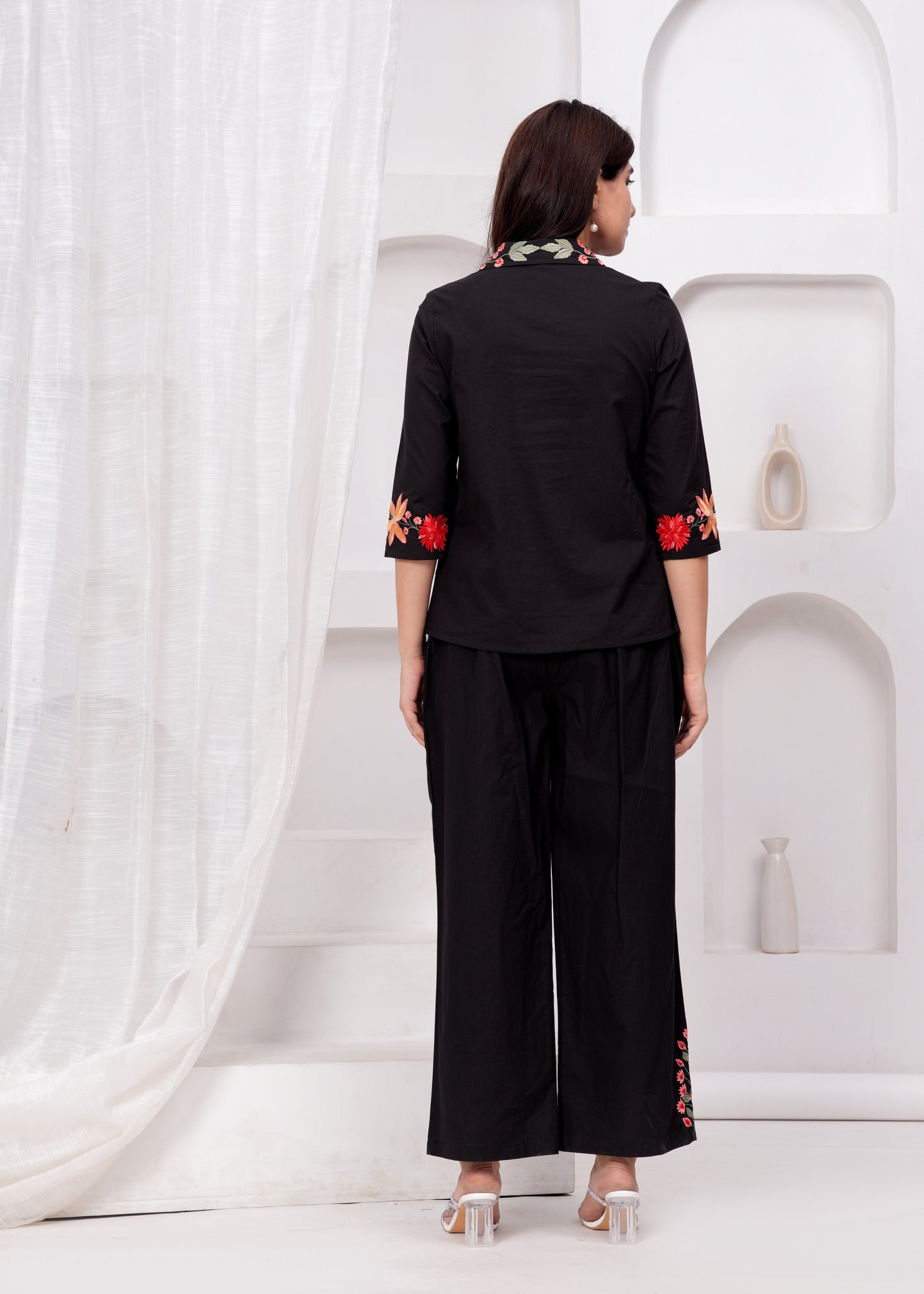 Ebony Petals Co-ord Set