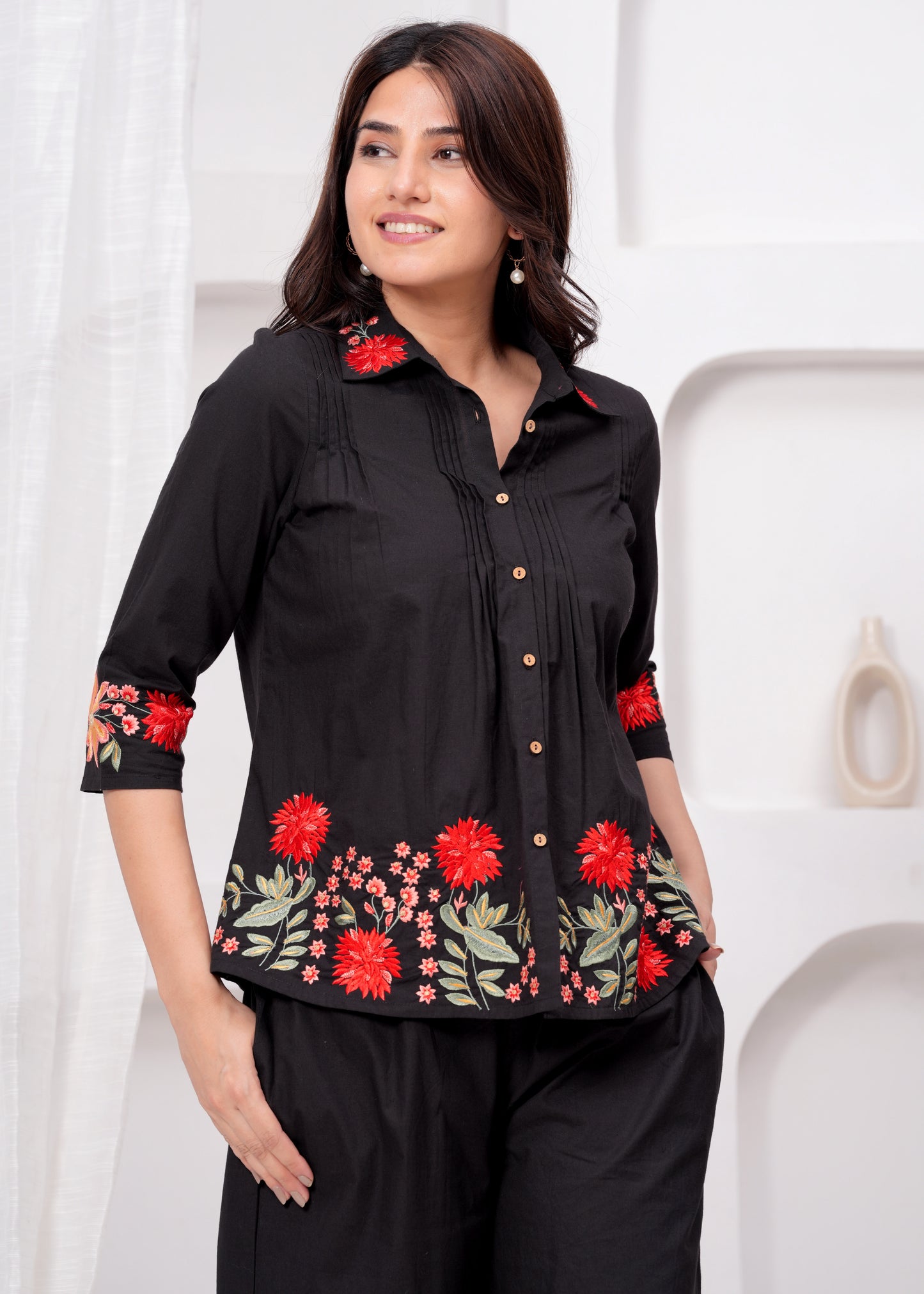 Ebony Petals Co-ord Set