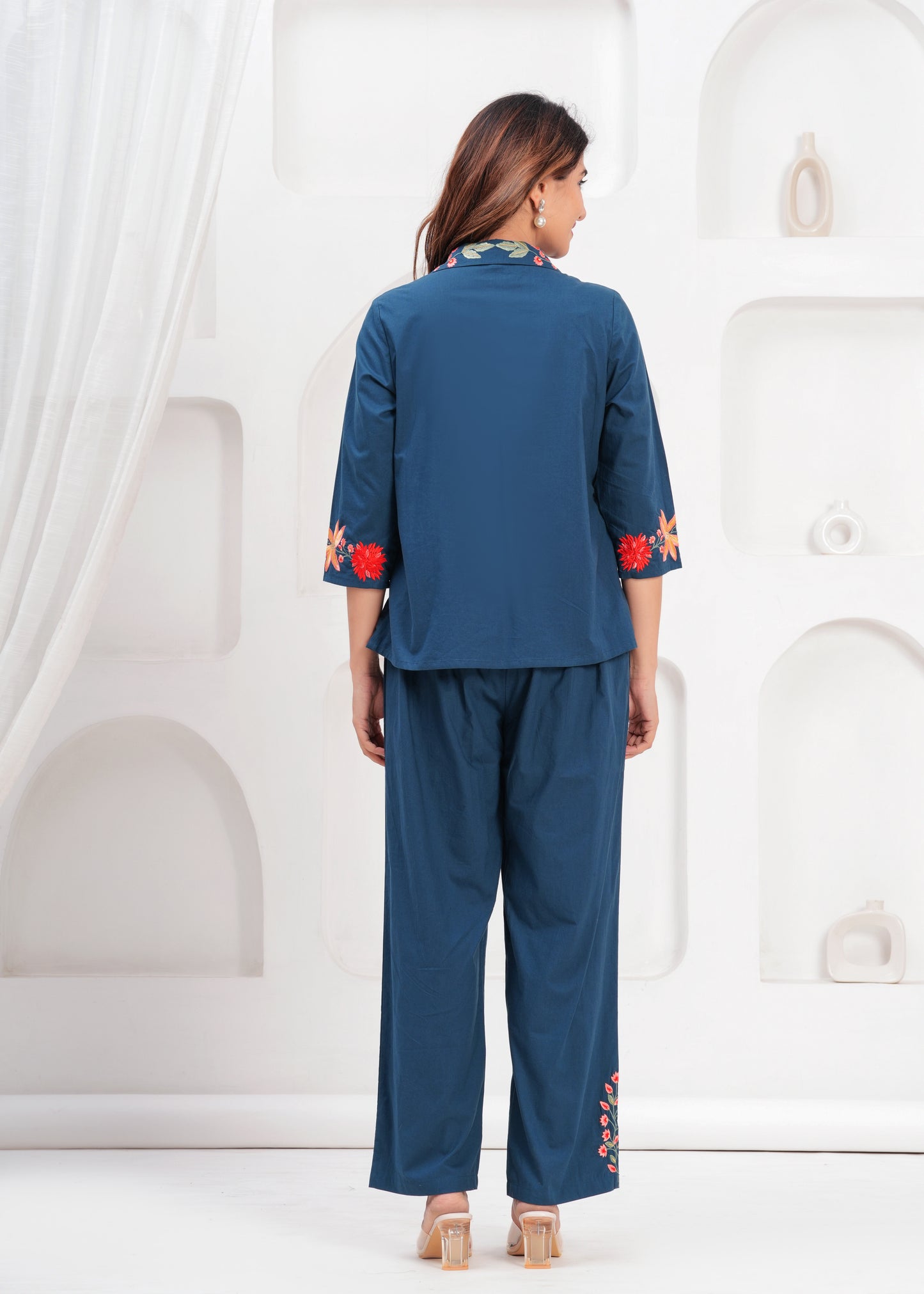 Floral Indigo Co-ord Set