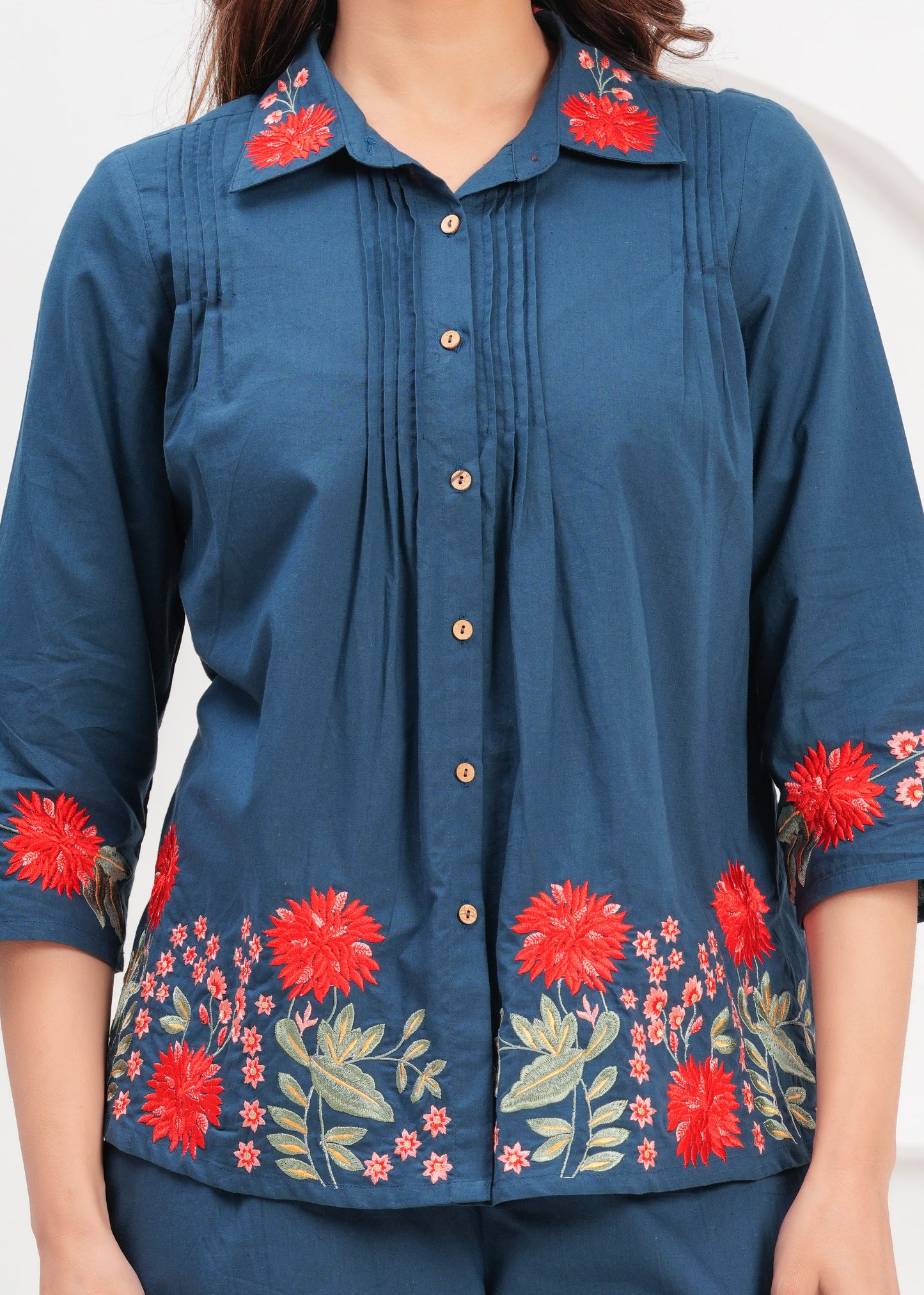 Floral Indigo Co-ord Set