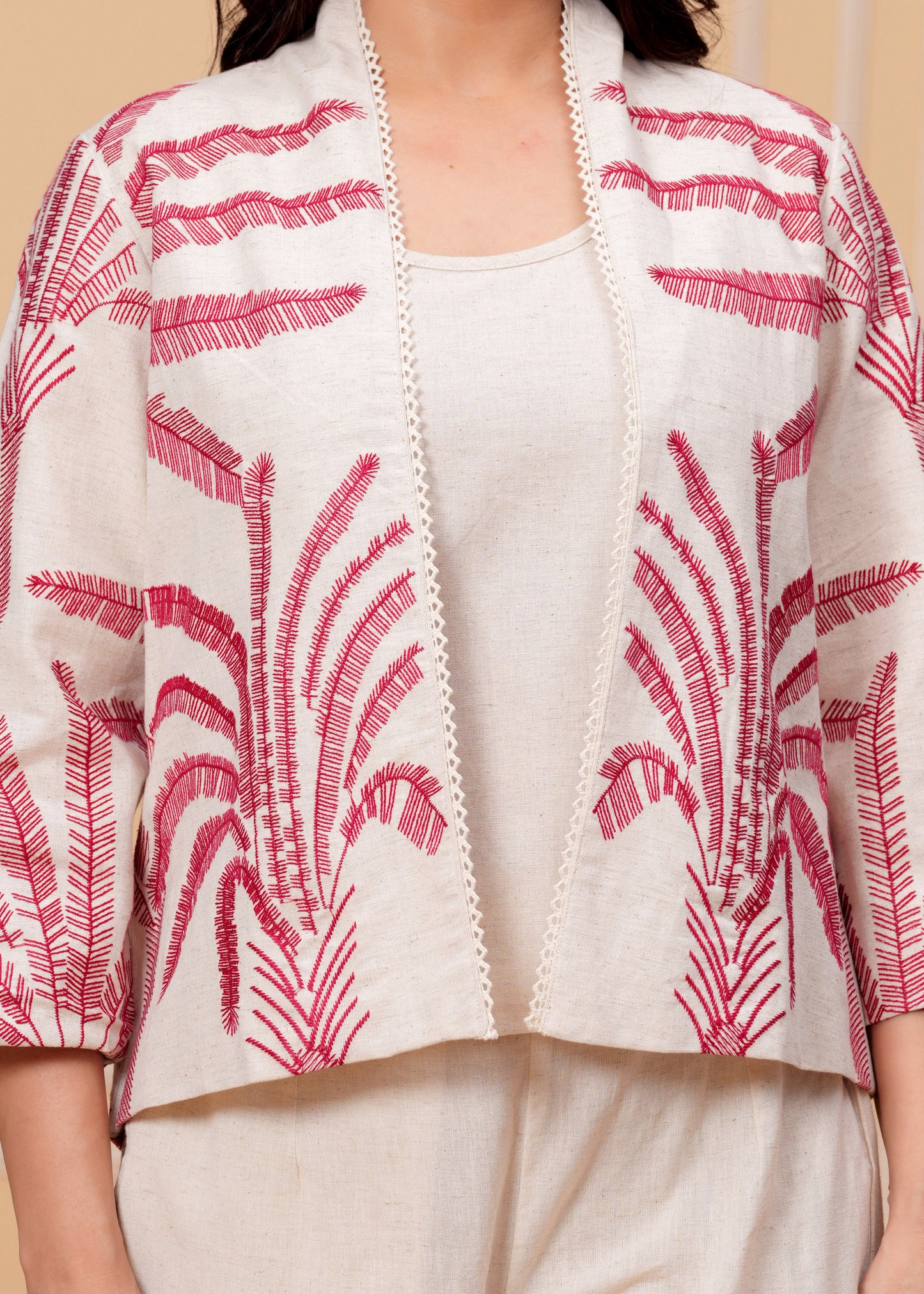 Ivory Palm Three Piece Set