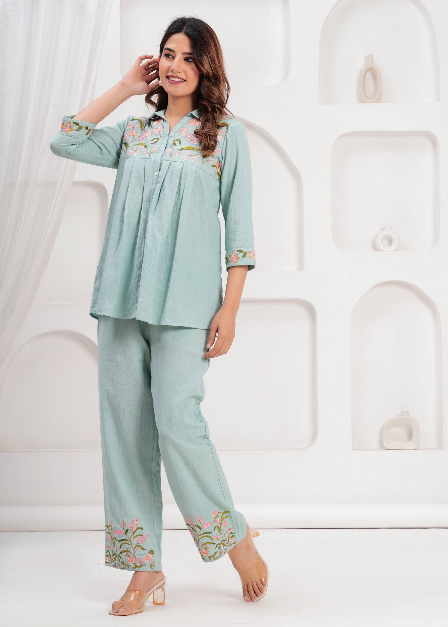 Sage Blossom Co-ord Set