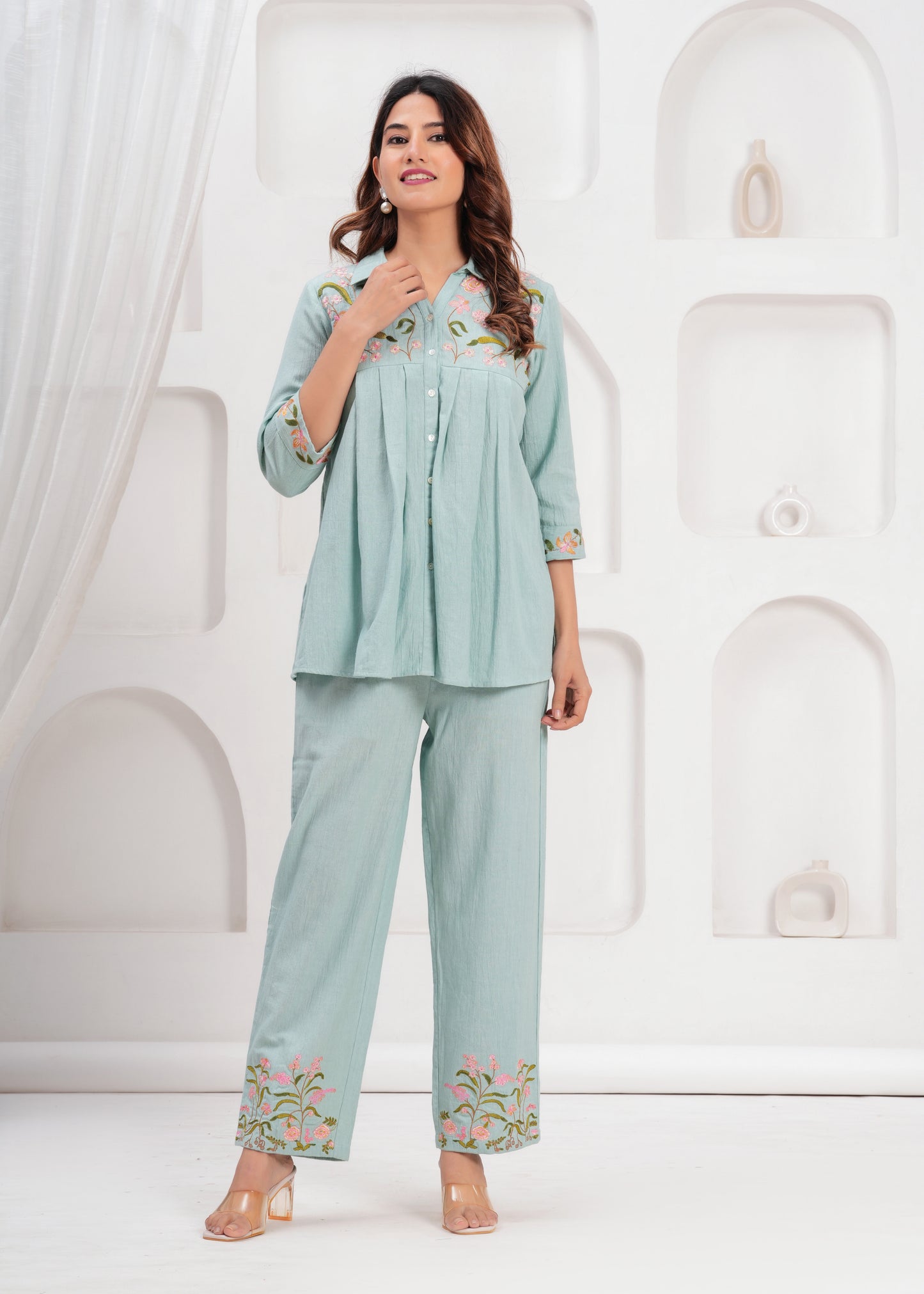 Sage Blossom Co-ord Set