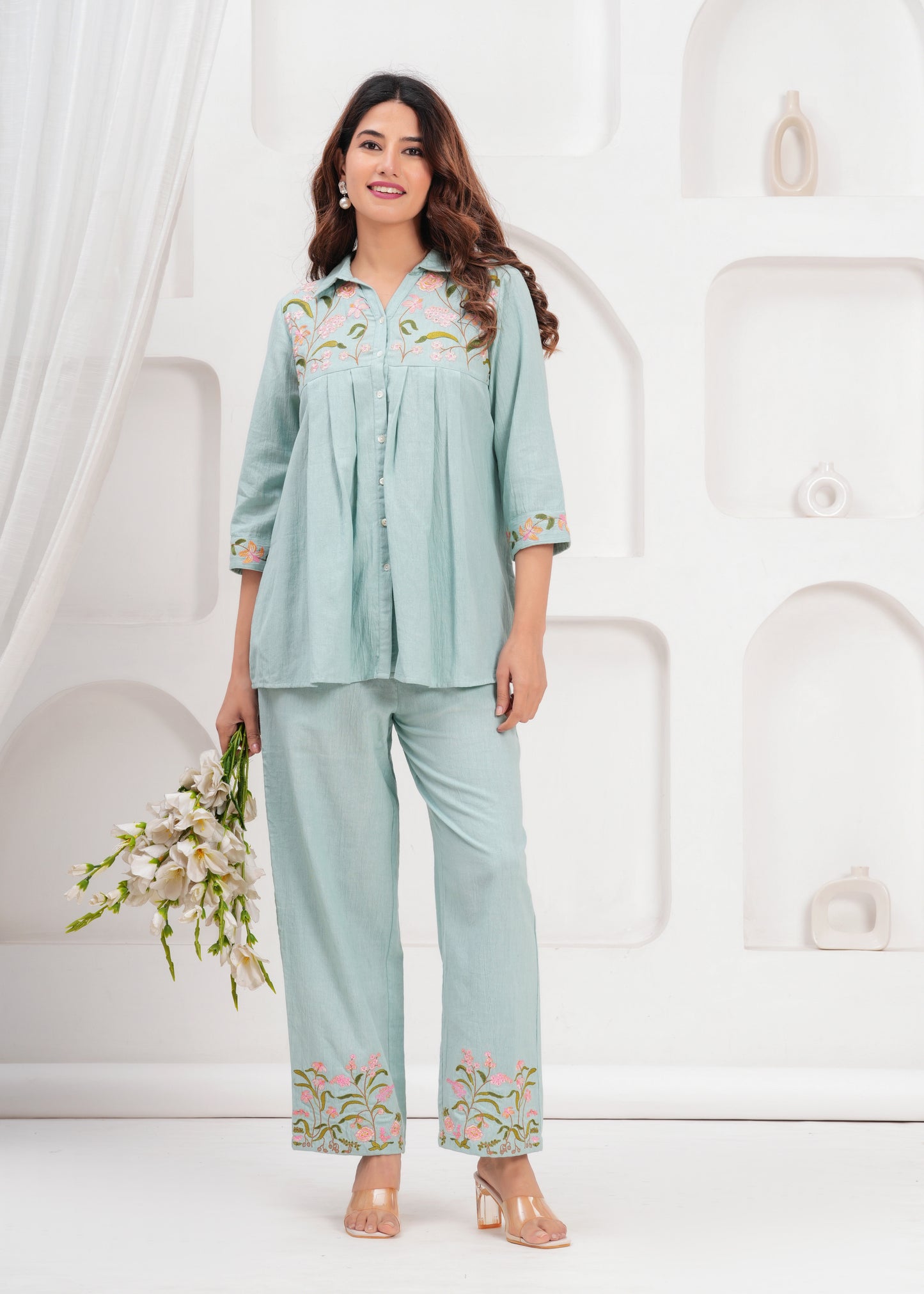 Sage Blossom Co-ord Set