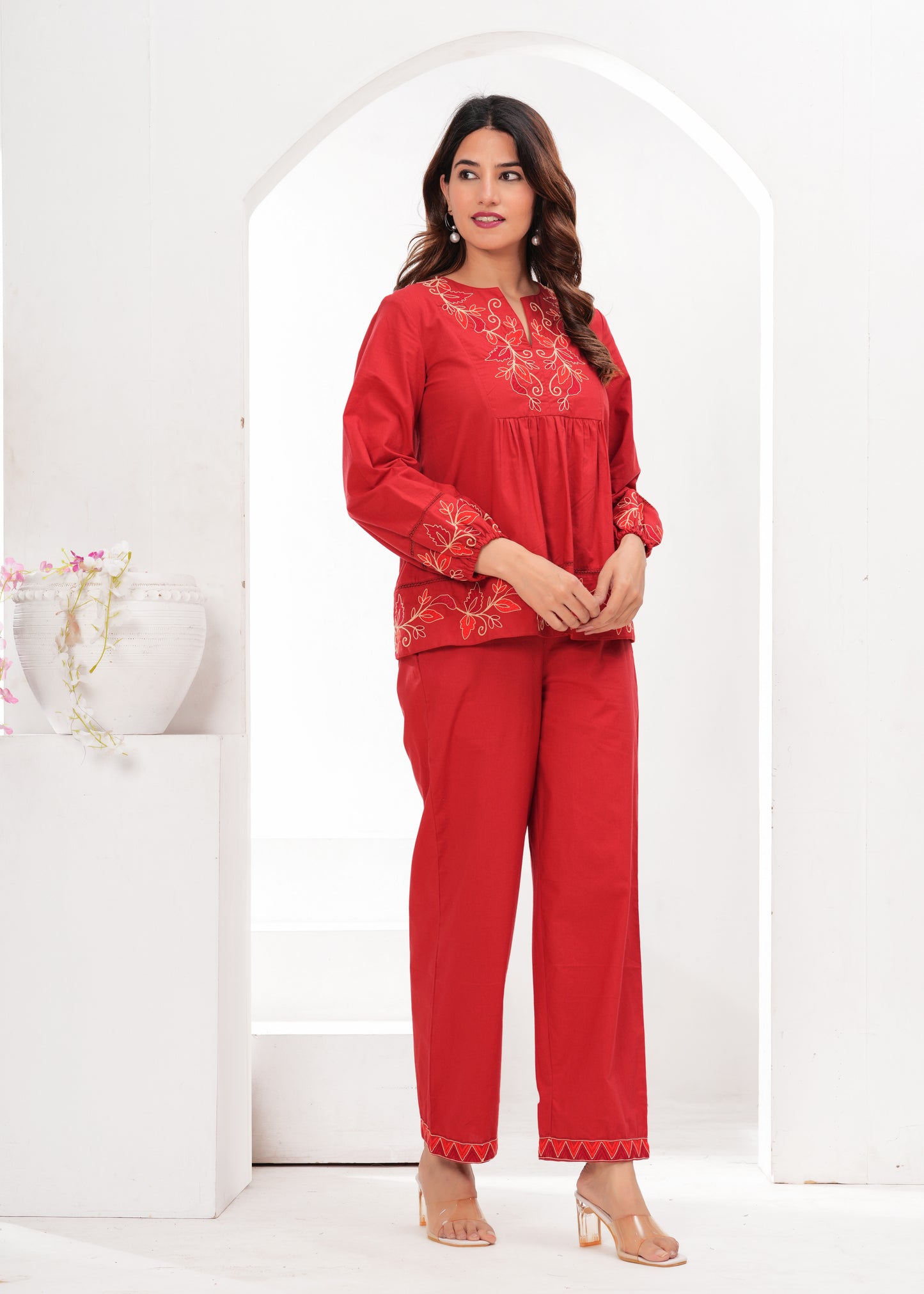 Crimson Aura Co-ord Set